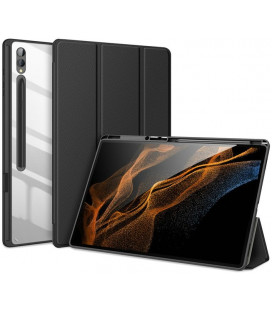 Juodas atverčiamas dėklas Samsung Galaxy Tab S9 Ultra 14.6 X910 / X916 planšetei "Dux Ducis Toby"