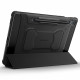 Juodas atverčiamas dėklas Samsung Galaxy S10 Lite / S9 FE 10.9 planšetei "Spigen Rugged Armor PRO"