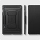 Juodas atverčiamas dėklas Samsung Galaxy S10 Lite / S9 FE 10.9 planšetei "Spigen Rugged Armor PRO"