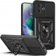 Juodas dėklas Motorola Moto G54 5G telefonui "Tech-Protect Camshield Pro"