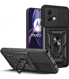 Juodas dėklas Motorola Moto G84 5G telefonui "Tech-Protect Camshield Pro"