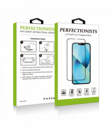 LCD apsauginis stikliukas 2.5D Perfectionists Samsung A525 A52 4G/A526 A52 5G/A528 A52s 5G juodas