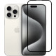5D juodas apsauginis grūdintas stiklas Apple iPhone 15 Pro telefonui "Full Glue"