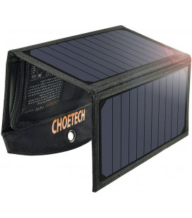 Kelioninė saulės baterija 19W USB 2.4A "Choetech SC001"