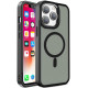 Matinis juodas dėklas  Apple iPhone 15 Pro telefonui "Magnetic Color Matte Case"