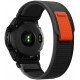 Juoda / oranžinė apyrankė Garmin Fenix 5 / 6 / 6 Pro / 7 / 8 / 8 Pro / E / 9 / 9 Pro (47 mm) laikrodžiui "Tech-Protect Nylon"