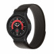 Juoda / oranžinė apyrankė Samsung Galaxy Watch 4 / 5 / 5 Pro / 6 laikrodžiui "Tech-Protect Nylon"