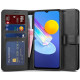 Juodas atverčiamas dėklas Vivo Y72 5G telefonui "Tech-Protect Wallet"