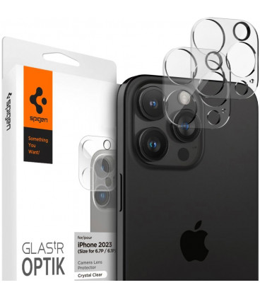 Kameros apsauga Apple iPhone 14 Pro / 14 Pro Max / 15 Pro / 15 Pro Max / 16 Pro / 16 Pro Max "Spigen Optik.TR EZ Fit"