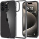 Pilkas / skaidrus dėklas Apple iPhone 15 Pro telefonui "Spigen Ultra Hybrid"