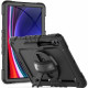 Juodas dėklas Samsung Galaxy Tab S9 FE Plus 12.4 X610 / X616B planšetei "Tech-Protect Solid360"