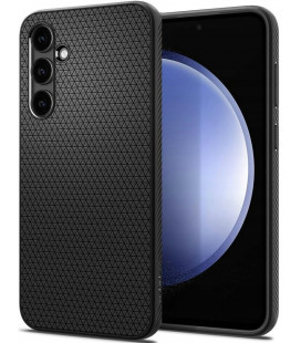 Matinis juodas dėklas Samsung Galaxy S23 FE telefonui "Spigen Liquid Air"