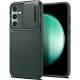 Žalias dėklas Samsung Galaxy S23 FE telefonui "Spigen Optik Armor"