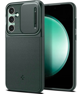 Žalias dėklas Samsung Galaxy S23 FE telefonui "Spigen Optik Armor"