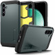 Žalias dėklas Samsung Galaxy S23 FE telefonui "Spigen Tough Armor"