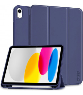 Mėlynas (Navy) atverčiamas dėklas Apple iPad 10.9 2022 planšetei "Tech-Protect SC Pen"
