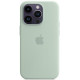 Originalus žalias (Suculent) "Silicone Magsafe Cover" dėklas Apple iPhone 14 Pro Max telefonui "MPTY3ZM/A"