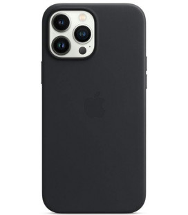 Originalus juodas (Midnight) "Leather Magsafe Cover" dėklas Apple iPhone 13 Pro Max telefonui "MM1R3ZM/A"