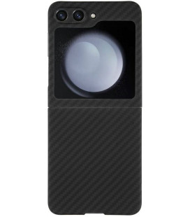 Juodas dėklas Samsung Galaxy Z Flip 5 telefonui "Tactical MagForce Aramid Cover"