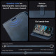 Mėlynas atverčiamas dėklas Apple iPhone 15 Pro telefonui "Spigen Wallet S Pro"