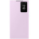Originalus purpurinis atverčiamas dėklas "Clear View Case" Samsung Galaxy S23 Ultra telefonui "EF-ZS918CVE"