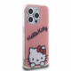 Rožinis dėklas Apple iPhone 15 Pro telefonui "Hello Kitty IML Daydreaming Logo Case"
