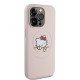 Rožinis dėklas Apple iPhone 15 Pro telefonui "Hello Kitty PU Kitty Asleep Logo MagSafe Case"