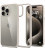 Pilkas / skaidrus (Titanium) dėklas Apple iPhone 15 Pro Max telefonui "Spigen Ultra Hybrid"