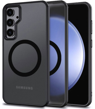 Matinis juodas dėklas Samsung Galaxy S23 FE telefonui "Tech-Protect Magmat Magsafe"