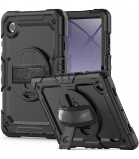 Juodas dėklas Samsung Galaxy Tab A9 Plus 11.0 X210 / X215 / X216 planšetei "Tech-Protect Solid360"