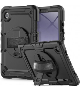 Juodas dėklas Samsung Galaxy Tab A9 8.7 X110 / X115 planšetei "Tech-Protect Solid360"