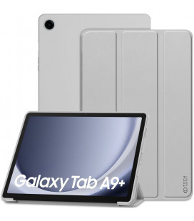 Pilkas atverčiamas dėklas Samsung Galaxy Tab A9 Plus 11.0 X210 / X215 / X216 planšetei "Tech-Protect Smartcase"