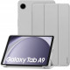 Pilkas atverčiamas dėklas Samsung Galaxy Tab A9 8.7 X110 / X115 planšetei "Tech-Protect Smartcase"