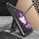 Juodas dėklas Samsung Galaxy Tab S9 FE 10.9 X510 / X516B planšetei "Supcase Unicorn Beetle Pro"