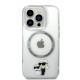 Skaidrus dėklas Apple iPhone 15 Pro telefonui "Karl Lagerfeld IML Karl and Choupette NFT MagSafe Case"
