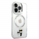 Skaidrus dėklas Apple iPhone 15 Pro telefonui "Karl Lagerfeld IML Karl and Choupette NFT MagSafe Case"