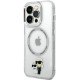 Skaidrus dėklas Apple iPhone 15 Pro Max telefonui "Karl Lagerfeld IML Karl and Choupette NFT MagSafe Case"