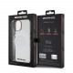 Skaidrus / juodas dėklas Apple iPhone 15 telefonui "AMG PC/TPU Rhombuses MagSafe Case"