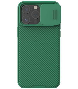 Žalias dėklas Apple iPhone 15 Pro telefonui "Nillkin CamShield Pro Magnetic Hard Case"