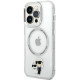 Skaidrus dėklas Apple iPhone 14 Pro Max telefonui "Karl Lagerfeld IML Karl and Choupette NFT MagSafe Case"