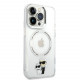 Skaidrus dėklas Apple iPhone 14 Pro Max telefonui "Karl Lagerfeld IML Karl and Choupette NFT MagSafe Case"