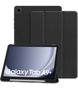 Juodas atverčiamas dėklas Samsung Galaxy A9 Plus 11.0 X210 / X215 / X216 planšetei "Tech-Protect SC"