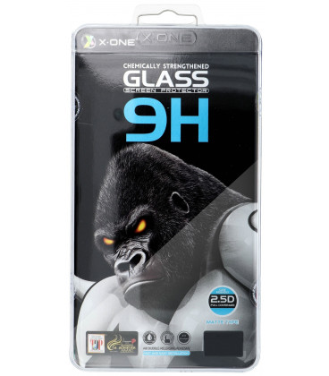 Matinis apsauginis grūdintas stiklas Apple iPhone 15 telefonui "X-ONE Full Cover Extra Strong"