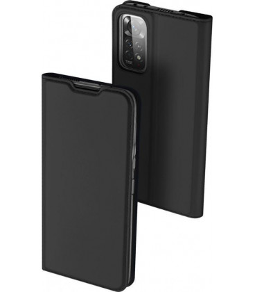 Juodas atverčiamas dėklas Xiaomi Redmi Note 12 Pro 4G telefonui "Dux Ducis Skin Pro"