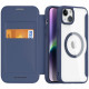 Mėlynas atverčiamas dėklas Apple iPhone 15 Plus telefonui "Dux Ducis Skin Pro Magsafe" 