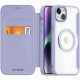 Purpurinis atverčiamas dėklas Apple iPhone 15 Plus telefonui "Dux Ducis Skin Pro Magsafe"