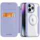 Purpurinis atverčiamas dėklas Apple iPhone 15 Pro Max telefonui "Dux Ducis Skin Pro Magsafe"