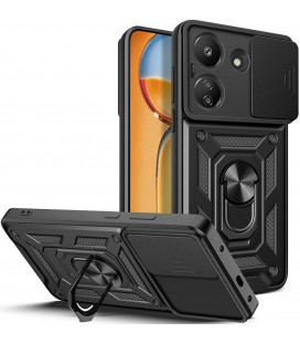 Juodas dėklas Xiaomi Redmi 13C / Poco C65 telefonui "Tech-Protect Camshield Pro"