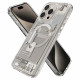 Pilkas dėklas Apple iPhone 15 Pro telefonui "Spigen Ultra Hybrid MAG Magsafe Zero One"