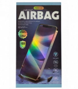 LCD apsauginis stikliukas 18D Airbag Shockproof Apple iPhone 12 Pro Max juodas